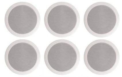 KIT 6 pz CASSE DA INCASSO AUDIO PER SOFFITTO FILODIFFUSIONE SPEAKER ALTOPARLANTE