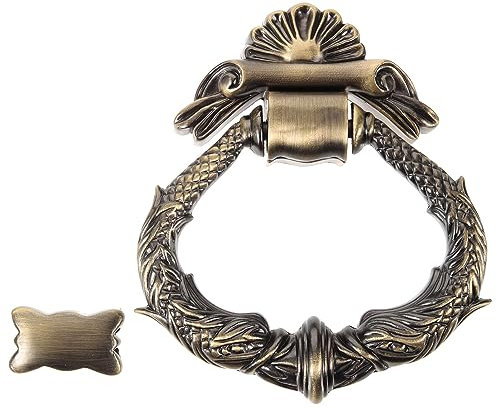 OSALADI Appendiabiti in lega di zinco vintage in metallo per porta d'ingresso e cancello stile retrò durevole e decorativo