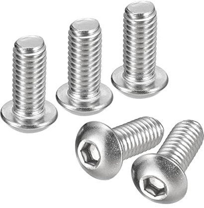 QUARKZMAN 5pz Viti a Macchina con Testa Esagonale 3/8-16x7/8 in Acciaio Inossidabile 304