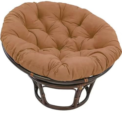 Hängesessel Kissen 100 cm Outdoor - Stuhlkissen Papasansessel Sitzkissen Gartenmöbel Polster Hängekorb Sitzpolster Dicke Sitzauflagen für Rattanmöbel und Gartenstuhl Rund Papasansessel Kissen