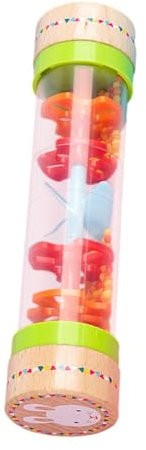 Fonowx 7,7 Zoll Rainstick Rassel Rohr Rainmaker Spielzeug Abschnitt Regentropfen Sound Musikinstrument Baby Rassel Shaker für Babys Flugzeug Spielzeug