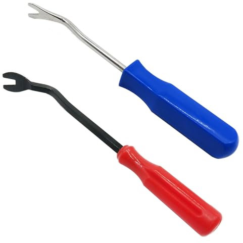 Lowats Strumento Rimozione Chiodo 2 Pezzi Tack Puller Estrattore Rivetti Sollevatore Chiodi Nail Puller Estrattore del Chiodo Cacciavite Chiodo Rivetto Tack Estrattore Strumento Rimozione dei Chiodi