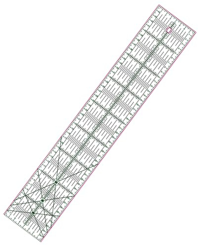 MANUFORE Patchworklineal 8 x 45cm Transparent Acry Quilting Lineal Antirutsch Metric Lineal DIY Quilting Werkzeuge mit klaren gedruckten Linien für präzises Schneiden…