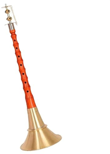 Traditionelles Chinesisches Folk-Suona-Horn, Mahagonistab, Messingschale, Suona-Horn, Musikinstrument Suona Anfänger (Color : 31cm)