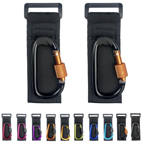 [Actualización] Gancho para cochecito de bebé con bloqueo, soporta 30 libras por clip de cochecito, accesorios para cochecito de bebé y gancho para asiento de coche para colgar bolsa de pañales, golf