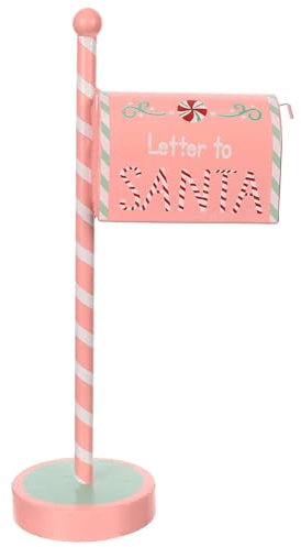 Holyart Cassetta Posta Rosa Babbo Natale Dolci 45x25x12 cm