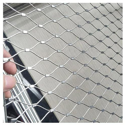 SSDDLZEQ Seilgeflecht aus Edelstahl 304, Flexibles Kabelgeflecht, Robustes Schutzseilgeflecht, Absturzsicherungsnetz (Abmessungen: L3 x B8 m)