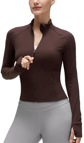CRZ YOGA Butterluxe Jackor Midjelängd Hot Fudge Brown S