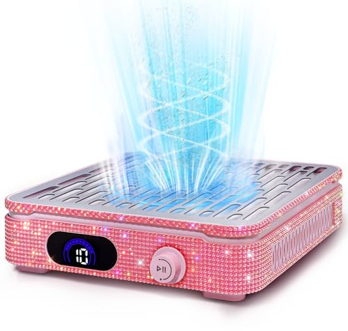 XISZMOG Colector de polvo de uñas, potente colector de polvo de succión con cable para tecnología de uñas con 10 niveles de velocidad, colector de polvo de ventilador de uñas de bajo ruido para salón