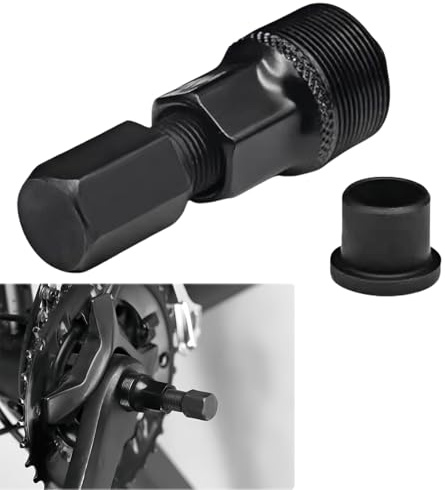 Vxiwscy Extractor de Manivela para Bicicleta, Herramienta Compacta de Acero al Carbono para Reparación y Mantenimiento de Bielas, Compatible con Ejes de Tamaño Estándar y Conico (8 x 2,4 x 2 cm)