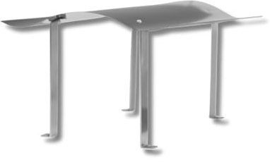 Schleifmeister24 - Schornsteinabdeckung 700mm x 1000mm - ALLE GRÖßEN - Kaminhaube Kaminabdeckung AISI 430 - Robuste Edelstahl-Füße - Rostfreier Edelstahl - Kamindach Schornsteinhaube Regenschutz
