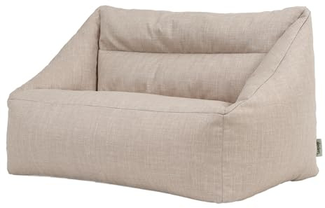 Eden Learning Spaces Kids Woven Sofa Beanbag, Natural | Made in the UK, Soft and Durable Woven Fabric, for use Indoors and Outdoors, For Nurseries and Schools