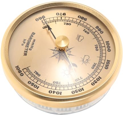 VICASKY Barometro Portatile Quadrante per Uso Domestico Manometro Aria Interno Multifunzionale Sensore ad Alta Precisione e Display Ampio Strumento Compatto per Misurazione Pressione e