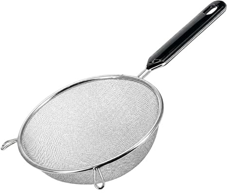 Tamiz colador | Filtro de mango antideslizante espumadera de cuchara,colador de malla fina de cocina con mango, colador, cuchara, espumadera | Para harina, leche, grasa, , café, cocción a