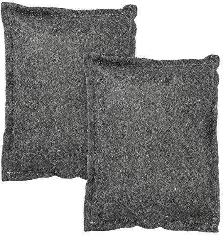 Navaris 2X Déshumidificateur Voiture - 2X Coussin Absorbeur d'Humidité Anti-buée pour Voiture Auto Camping - Naturel - Désodorisant - 2X 500g