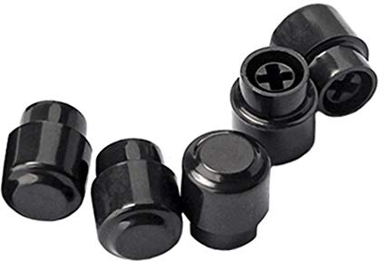 Healifty 5pcs Switch Knob Tip Cap Replacement for telecaster Tele Fender Electric Guitar (Black)