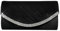 RPAEOY Clutch Damen Glitzer Diamant Satin Plissiert Abendtasche Abnehmbarer Kettentasche Hochzeit Freizeit Date Hochzeit Cocktail Party Tanz Party Geburtstagsfeier Geschenk (Schwarz)