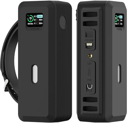 Coque en silicone pour batterie externe Anker 737 (24 000 mAh), 2 mm d'épaisseur, résistante aux chocs et aux chutes, avec revêtement oléophobique, peut contenir 1 carte SIM/1 aiguille pour carte SIM