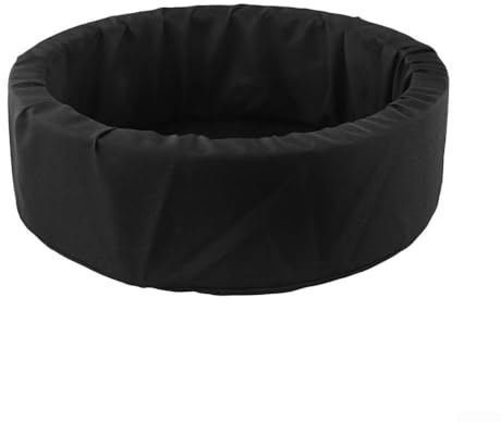 Homeponnew Panier flottant en tissu tissé pour plantes aquatiques, nénuphars, abris pour poissons, décoration de jardin, piscine avec filtre en maille, noir, 23 cm/18 cm/14 cm (taille M)