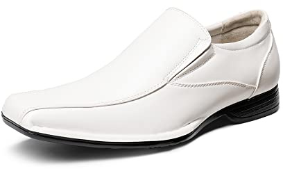 Bruno Marc herr business mokassins halvskor loafer skor tofflor, - 1 vit - 42.5 EU
