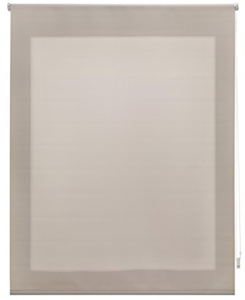 Uniestor Tenda a rullo traslucida tinta unita - Marrone chiaro, 140 x 250 cm (Larghezza x Altezza) | Dimensioni del tessuto 137 x 245 cm. Tenda avvolgibile traslucida