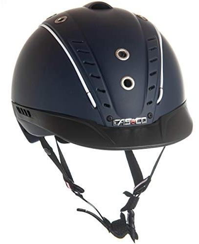 Casco Reithelm MISTRALL-2 marine S-M (55-57cm) + MyStyle Wechselstreifen weiß