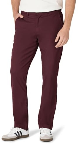 Amazon Essentials Men's Athletic-Fit Washed Comfort Stretch Chino Trousers