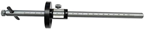 MIB Streichmaß mit runder Stange + runder od. quadratischer Platte zur AUSWAHL: 200 mm; runde Platte