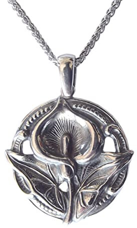 Dakota House Halskette 925 Silber Calla Jugendstil