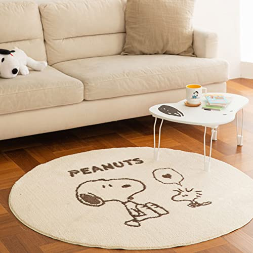 Thick Washed Lamb Velvet Carpet Area Rug,Non-slip Household Snoopy Printed Door Mat Indoor Floor Area Mat Machine Washable Floor Mats For Livingroom Bedroom Sofa Coffee Table Swing Chair Bed Side