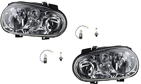 Johns, Scheinwerfer Halogen passend für VW Golf IV 1J1 1997-2003 Satz mit H7 H1 H3 L R.