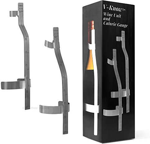 V-Know Wine Unit Calorie Gauge | 3 in 1 Wine Measure Set | Wine Lovers Gift Ideas | Unique Cooking Gadgets and Kitchen Accessories for Home | White, Rose and Red Wine Gifts for Men and Women