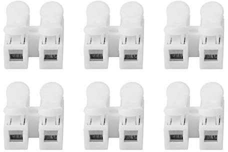 kabelverbinder, 200pcs 2P CH-2 Lüsterklemmen Steckbar Kabel Schnellverbinder Kabelverbinder LED Elektrische Drahtverbinder LED-Lichtleiste Kein Löten Schweißen Schnellkabel Draht