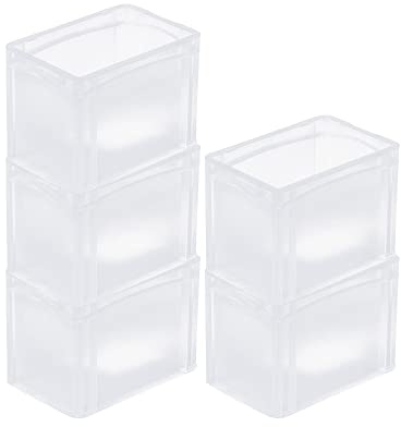 PROREGAL SuperSparSet 5x Transparenter Eurobehälter BasicLine mit geschlossenem Griff | HxBxT 22x20x30cm | 9,4 Liter | Eurobox, Transportbox, Transportbehälter, Stapelbehälter
