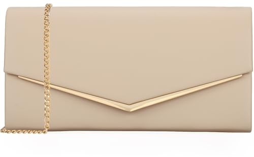 Women’s Evening Handbag Vegan Leather Ladies Envelope Clutch Classic Elegant Purse Bags