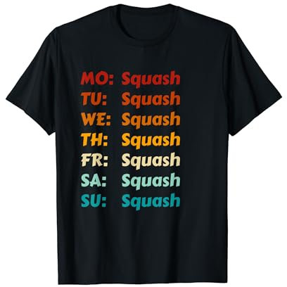 Squash Jeden Tag Squash Outfit Kleidung Squash T-Shirt