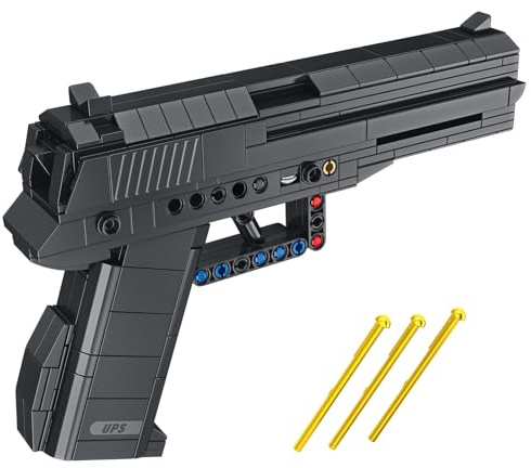 Sosuy 1:1 USP byggklossar pistolsamling leksak - 390+ st modellpistol byggblock krypskytteset skjutbar - gåva samlaröverraskningar