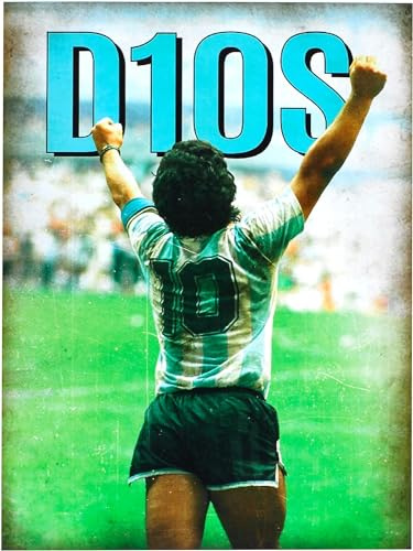 KUSTOM ART Poster mural Série Grands Champions sportifs Diego Maradona sans cadre. Impression artistique sur papier couché 40 x 30 cm