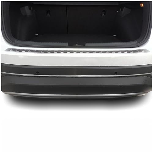 tuning-art BL1042 Ladekantenschutz mit Abkantung passend für VW Taigo 2021-, Farbe:Silber