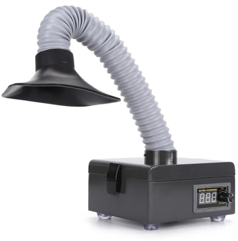 Lötrauchabsauger, 3-Stufiges Filtersystem mit Leistungsstarker 150-W-Absaugung und 7000 U/Min-Filtration, Lötrauchabsorber für Telefonreparatur, Löten und Holzverbrennung