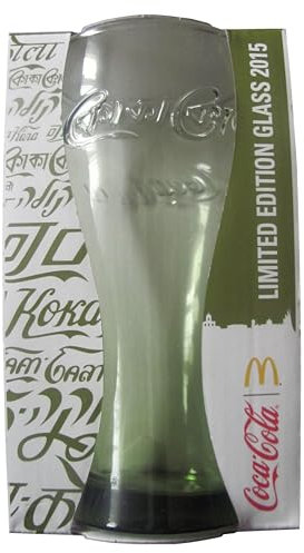 Coca C o l a & Mc Donald´s - Bengalisch - Olivgrün - Limited Edition 2015 - Glas 0,3 l.
