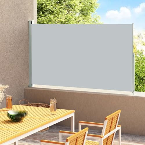 Home Outdoor OthersPatio Toldo lateral retráctil 200 x 300 cm, color gris