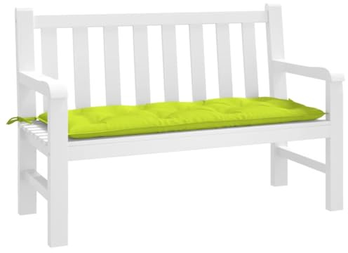 Rantry Gartenbank Auflage Bankauflage Polsterauflage Sitzkissen Bankkissen Bankpolster Auflage für Bänke Sitzauflage für Gartenbank & Hollywoodschaukel Hellgrün 120x50x7 cm Oxford-Gewebe