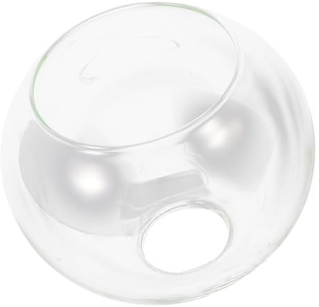 Veemoon Clear Seeded Glass Globe Lamp Shades Replacement Round Ball Lamp Chandelier Ceiling Light Sphere Shade for Pendant Light Wall Sconce