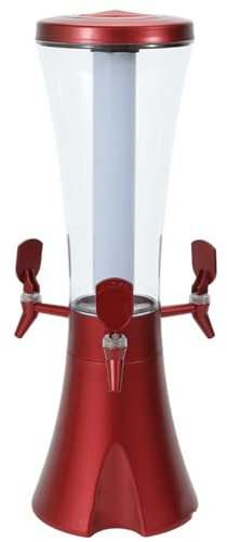 Dispensador De Torre De Cerveza De 3L, Dispensador De Alcohol Portátil De 3 Grifos con Luz Led Y Tubo De Hielo para Restaurante, Bar, Buffet,D