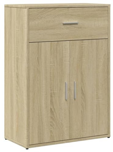 HETFTJN Spind Flur Möbel Küchenschrank Buffetschrank Küche - Sideboard Sonoma-Eiche 60x30x84 cm Holzwerkstoff für Wohnzimmer Flur Büro Küche