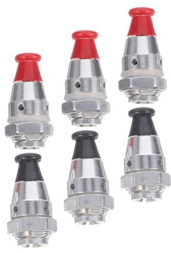DECHOUS 6pcs Aluminum Alloy Safety Valve Replacement for Pressure Cooker Accessories Pressure Cooker Relief Valve Set for