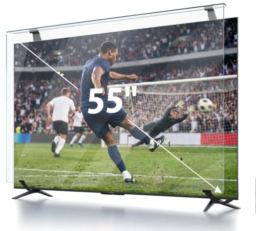 Olycism Protector de Pantalla de 55 Pulgadas para TV, Ultratransparente