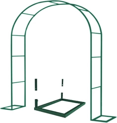 Éclairage de jardin en métal pour plantes grimpantes, cadre en acier résistant aux intempéries, pergola en treillis, arches autoportantes, 1,2 m, 1,4 m, 1,8 m, 2,4 m, 3 m de large, 3,5 m de large