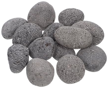 HOODANCOS Sacco Pietre Laviche Vulcaniche Naturali per Focolare e Barbecue Gas Pietre Decorative Riutilizzabili per Focolare e Ambienti Esterni e Interni